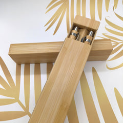 Eco Bamboo Pen & Stylus Set
