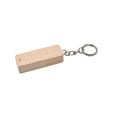 USB Flashdrive 8G Keyring - Light Brown