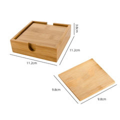 Bamboo Coaster Set - 4pcs
