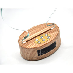LED Crystal - Round Alarm Clock