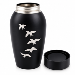 1000ML Pet Memorial Urn - Matte Black