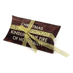 Pillow Box Presentation Box With Ribbon - 16 x 8.5 x 3 cm