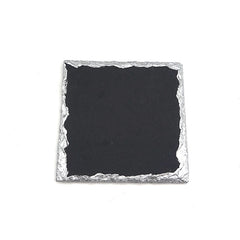 Coaster with Colored Rim - Square - White for laser engraving printing