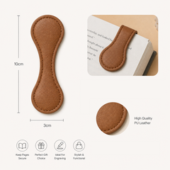 Magnetic Book Mark Clip - Brown