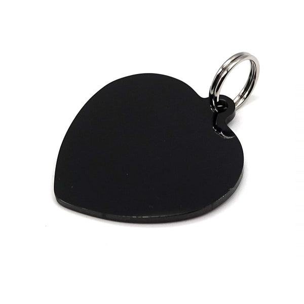 Dog Tag - Black Heart