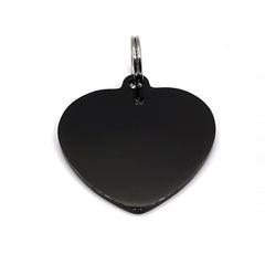 Dog Tag - Black Heart