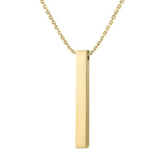 Vertical Bar Necklace - Gold