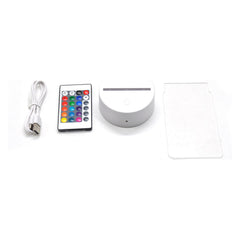 LED Acrylic Light & Stand + Remote