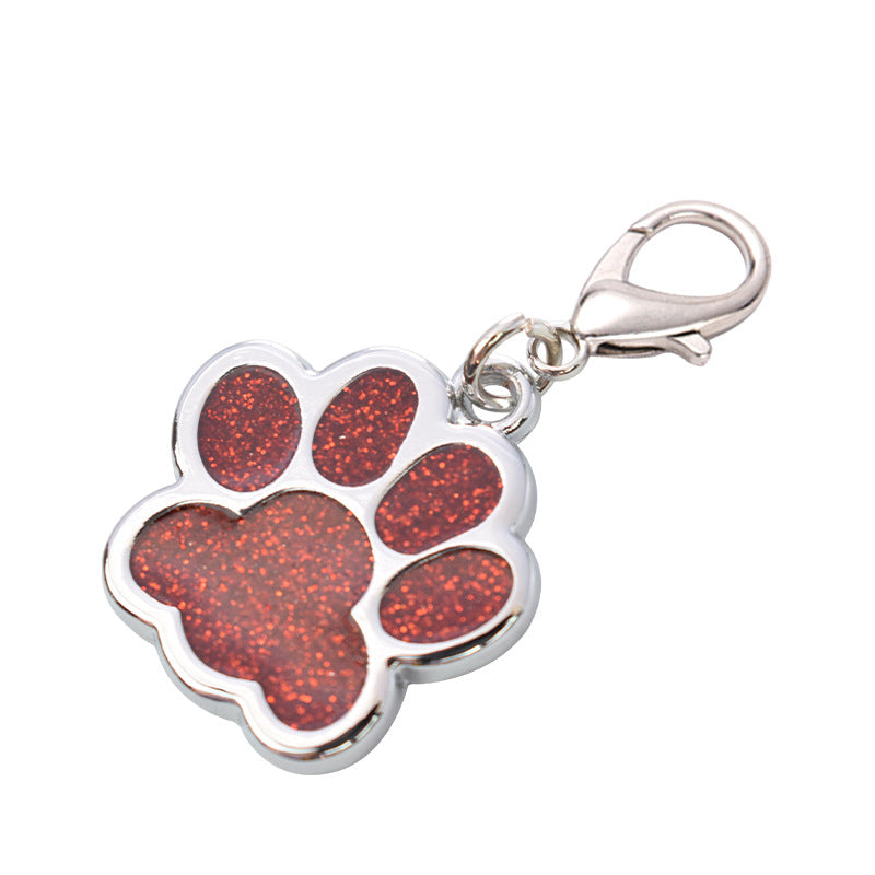 Dog Tag - Red Paw