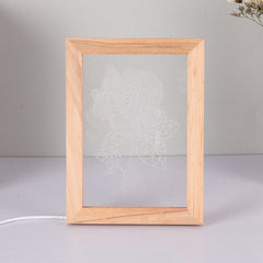 Laser engravable acrylic sheet with wooden frame thinkbaba laser supplies