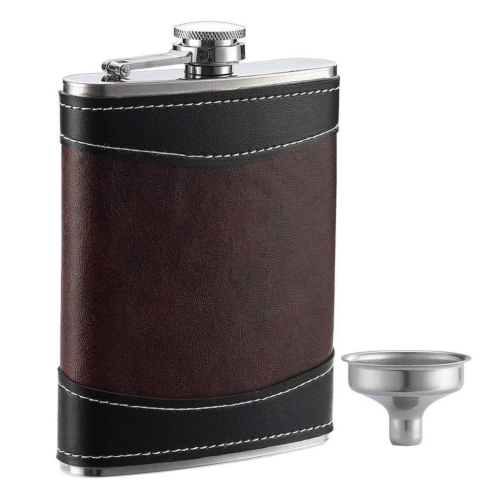 leather hip flask thinkbaba laser engravables supplies