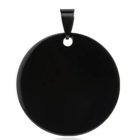 laser engrave pet supplies round dog tag