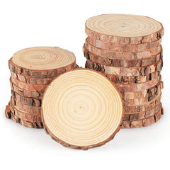 natural pine wood slices laser engravables thinkbaba