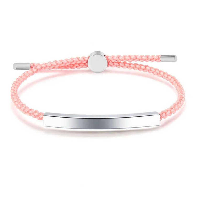 rose gold stainless steel laser engravable bracelet ThinkBaba Laser Supplies