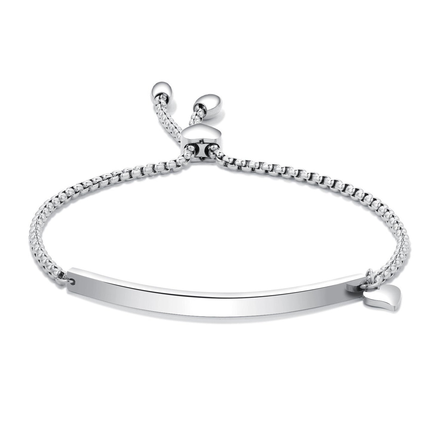 ThinkBaba Limited Laser Supplies Silver engravable bracelet