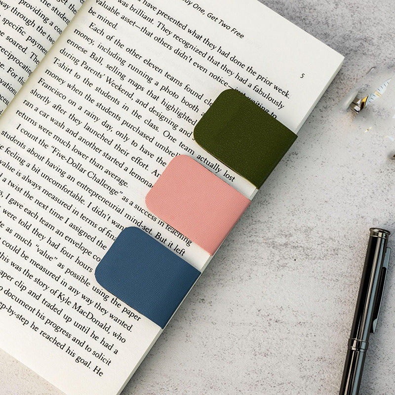Rectangular Magnetic Bookmark - Pink