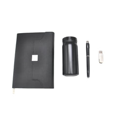 PU Notebook + Pen + 16GB USB + 200ml Steel Bottle (Gift Set)