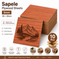 10 Pcs - Sapele Plywood Sheets 3mm (30×30cm)
