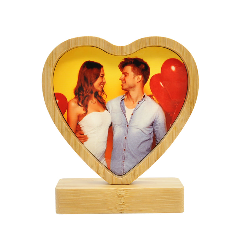 Bamboo Photo Frame - Heart