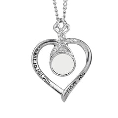 Heart Button Necklace