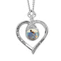 Heart Button Necklace