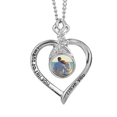 Heart Button Necklace