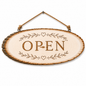 Natural Wooden Plaque - Large -  30 to 35cm