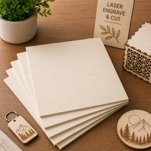 Poplar Plywood Sheets (30cm x 30cm x 3mm)