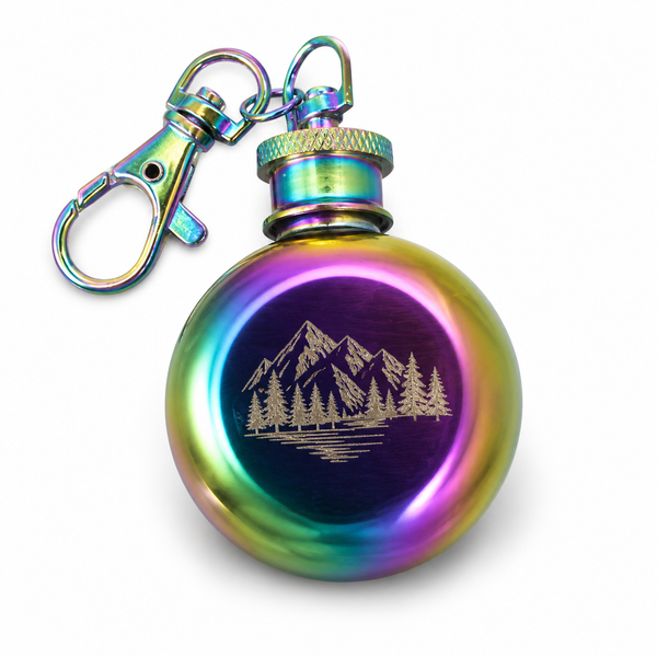 Mini Hip Flasks - Rainbow