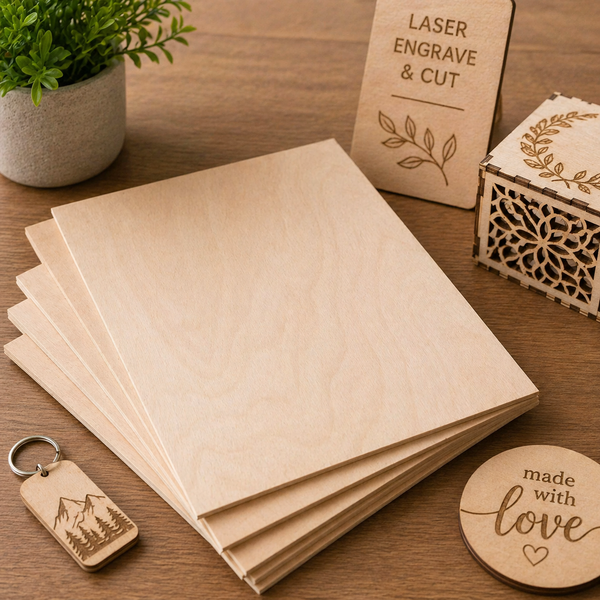 Beech Plywood Sheet (20cm x 30cm x 3mm)