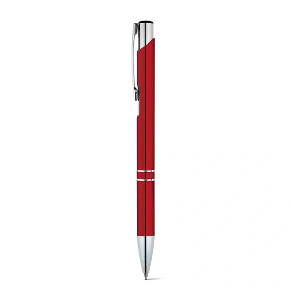 Aluminium Ball Point Pen - Red - Laser Office Supplies UK Seller ...