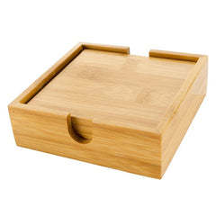 Bamboo Coaster Set - 4pcs