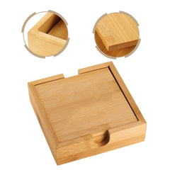 Bamboo Coaster Set - 4pcs