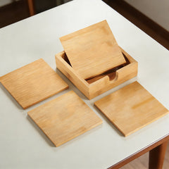 Bamboo Coaster Set - 4pcs