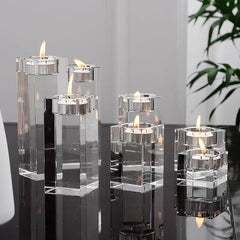 K9- Crystal candle holder 5 x 5 x 10 cm