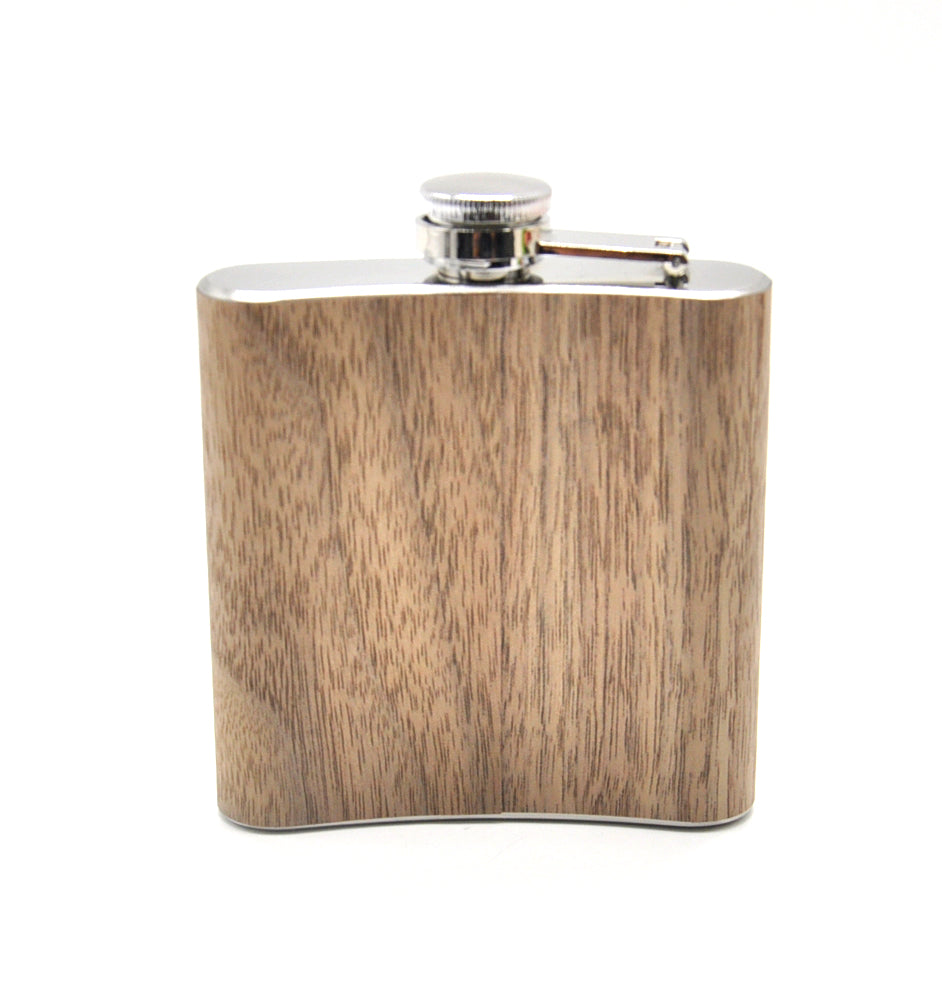 STAINLESS STEEL WOODEN HIP FLASK UKBLANKS LASER SUPPLIES