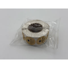 Thank You (black heart) - Sticker