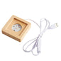 LED wood base for Crystal for laser engraving printing 