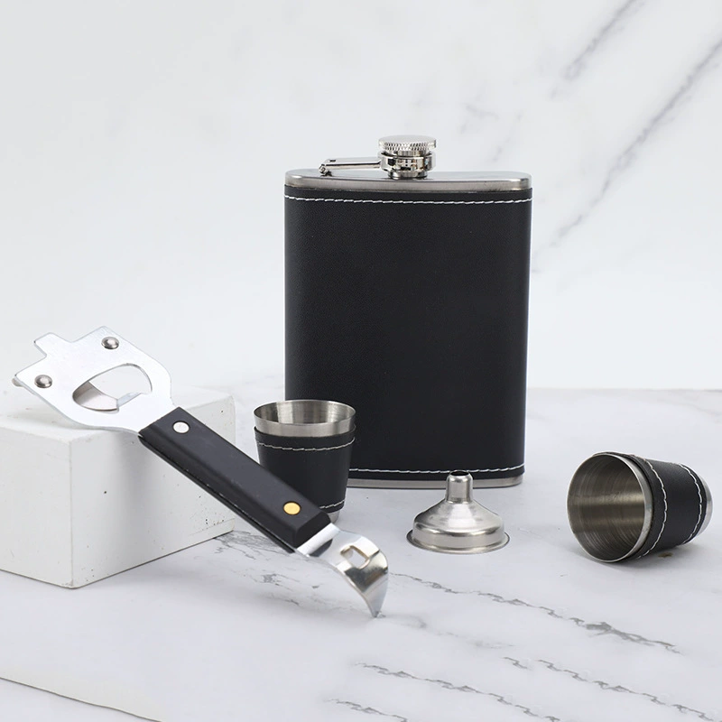 Laser engravable flask kit set