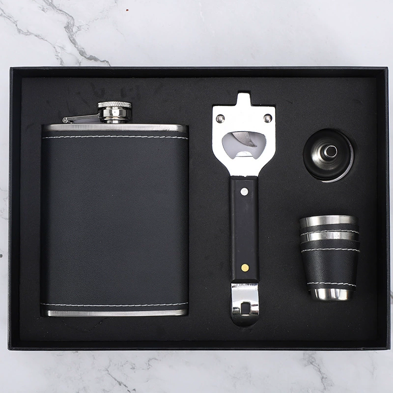 Laser engravable flask kit set