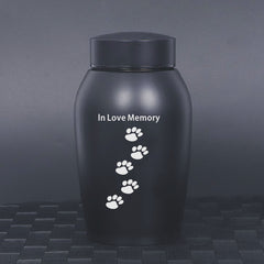 1000ML  Pet Memorial Urn - Matte Black