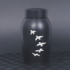400ML  Pet Memorial Urn - Textured Black