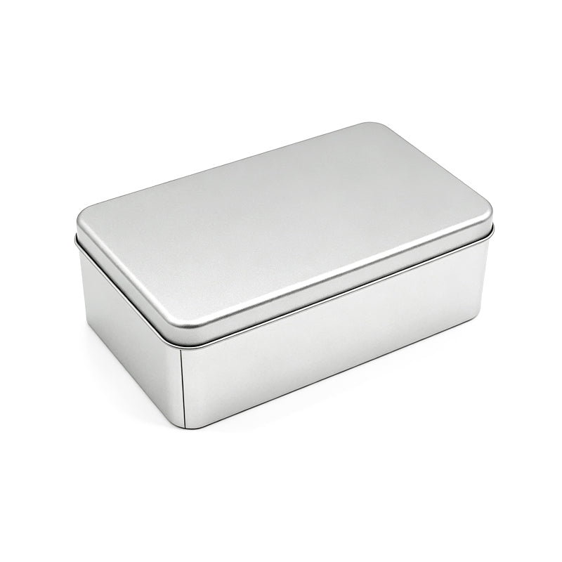 Metal Silver tin storage box for laser engraving printing 