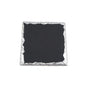 Coaster with Colored Rim - Square - White for laser engraving printing 