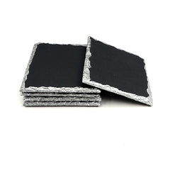 Slate Coaster with Colored Rim - Square