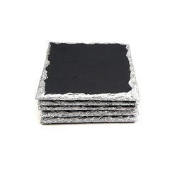 Slate Coaster with Colored Rim - Square
