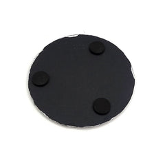 10cm Slate Coaster - Colored Rim - Round