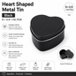 Small Heart Tin - Black