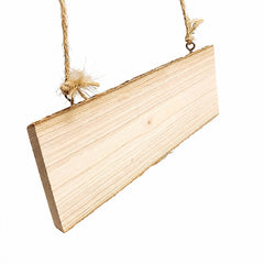 Wooden Hanging Sign - 25 x 10cm