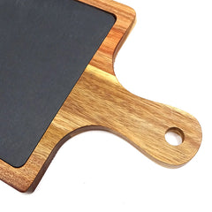 Wooden Slate Pizza Tray - 20cm × 30cm